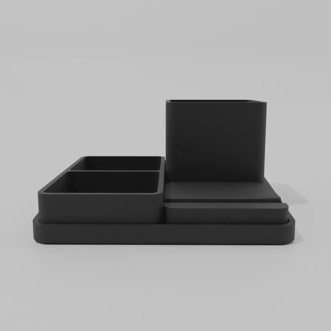 Modern Minimalist 4-in-1 Desk Organiser Set | Office Storage