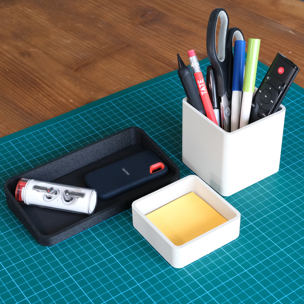 Minimalist Desk Organisation Set | 3 Piece Office Kit